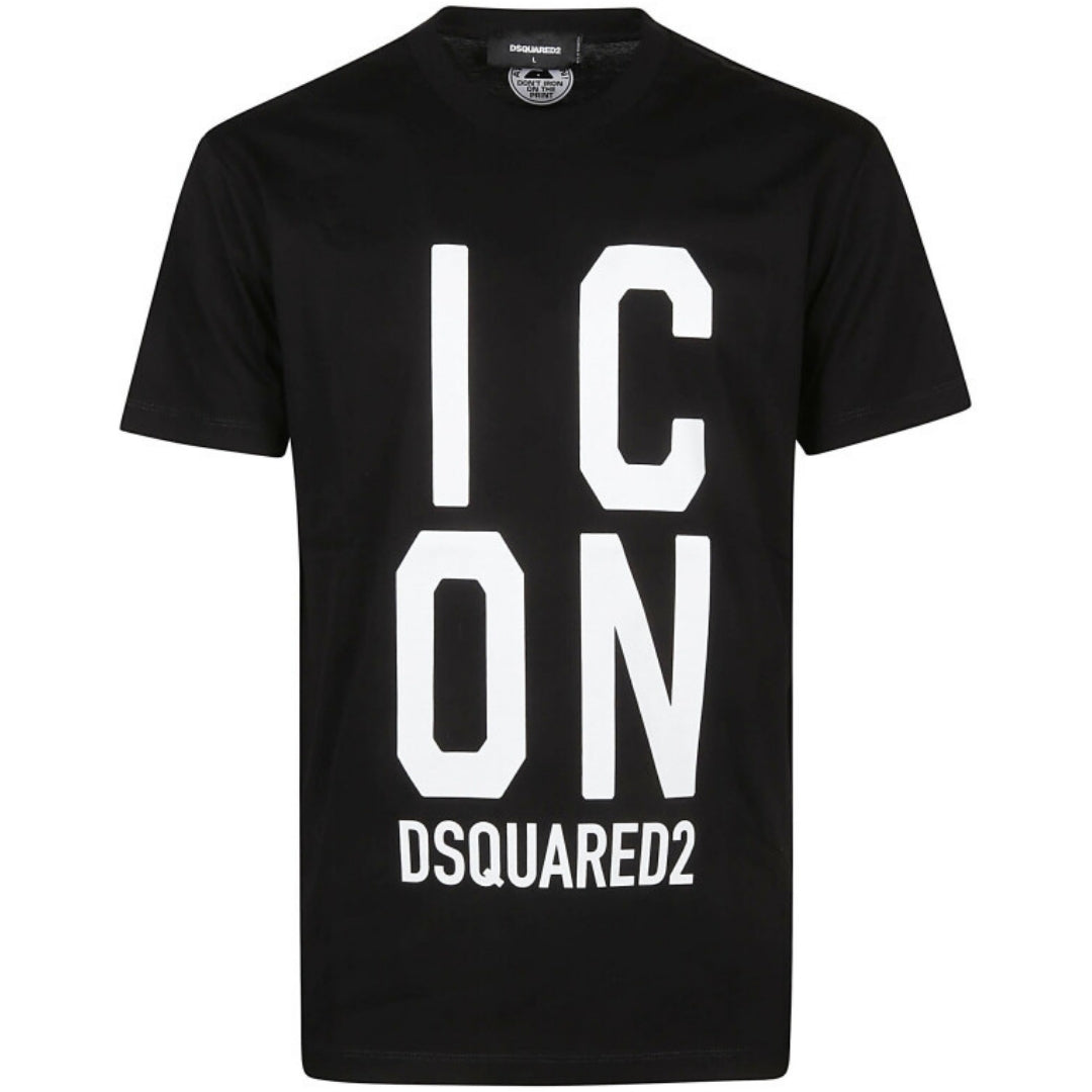 Dsquared2 Bold Icon Logo Cool Fit Black T Shirt