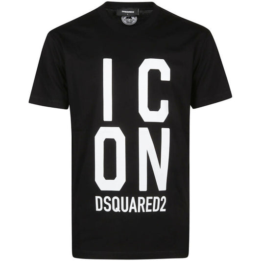 Dsquared2 Bold Icon Logo Cool Fit Black T Shirt