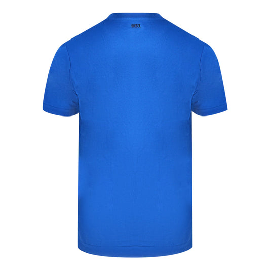 Diesel T Cherubik New Blue V Neck T Shirt