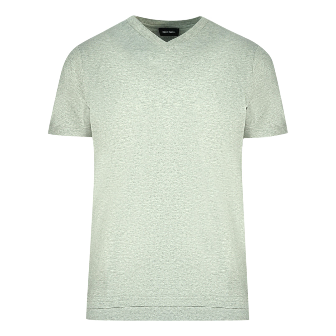 Diesel T Cherubik New Grey V Neck T Shirt