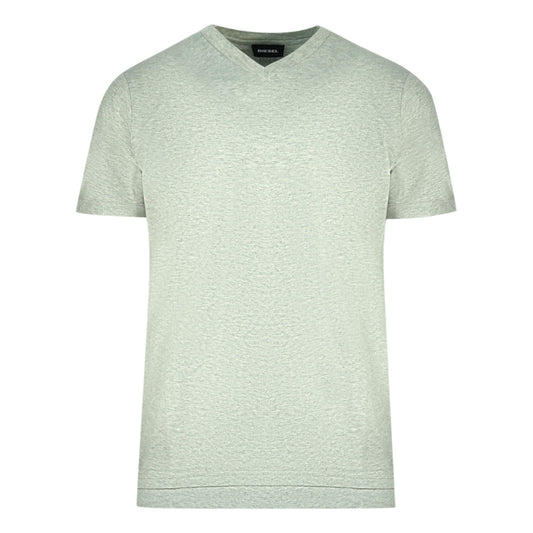 Diesel T Cherubik New Grey V Neck T Shirt