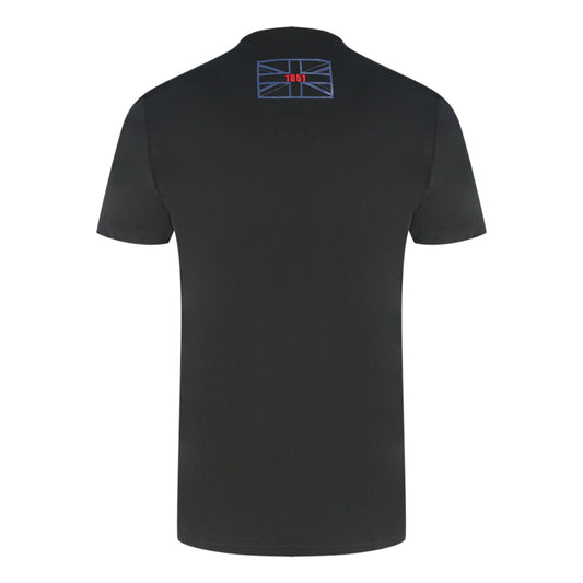 Aquascutum London Circle Logo Black T-Shirt T00723 99