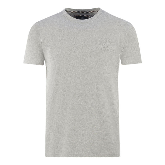 Aquascutum London Tonal Aldis Logo Grey T Shirt