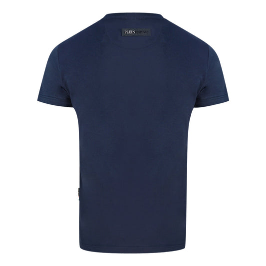Philipp Plein Sport Black 3D Logo Navy Blue T Shirt
