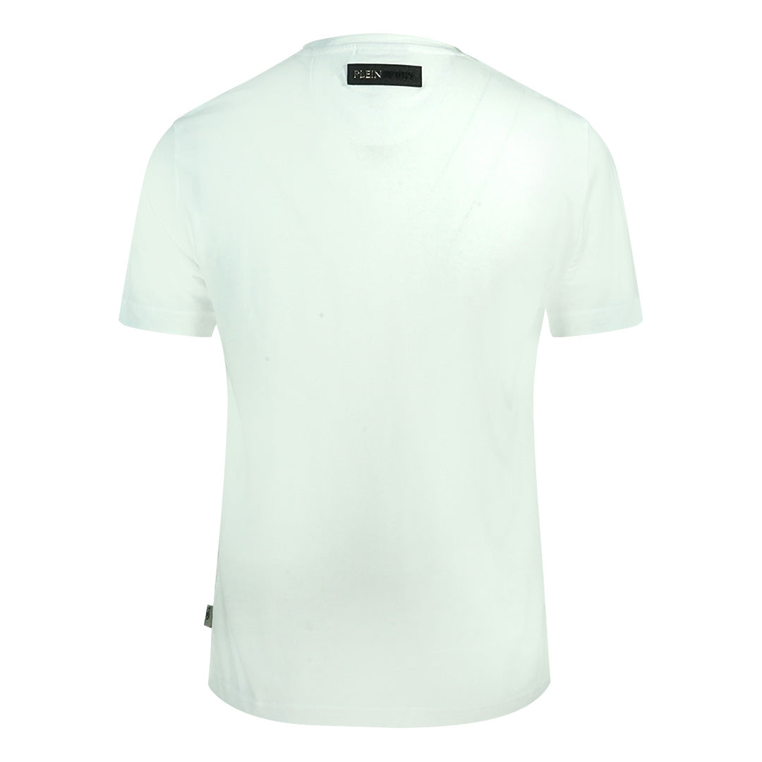 Plein Sport Bold Sport Logo White T-Shirt TIPS1103 01