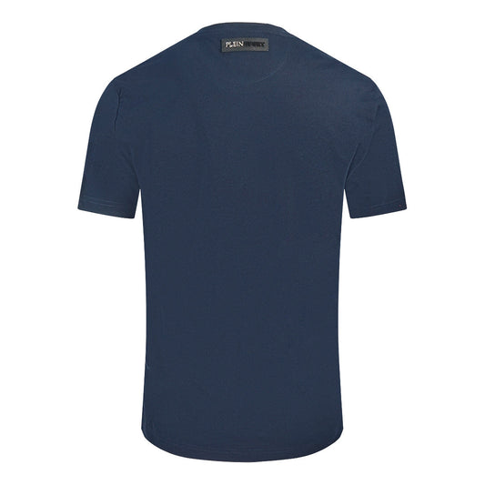 Philipp Plein Sport Bold Split Logo Navy Blue T Shirt