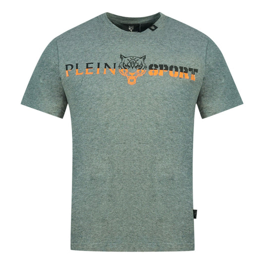Philipp Plein Sport Bold Split Logo Grey T Shirt