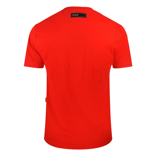 Philipp Plein Sport Tiger Side Logo Red T Shirt