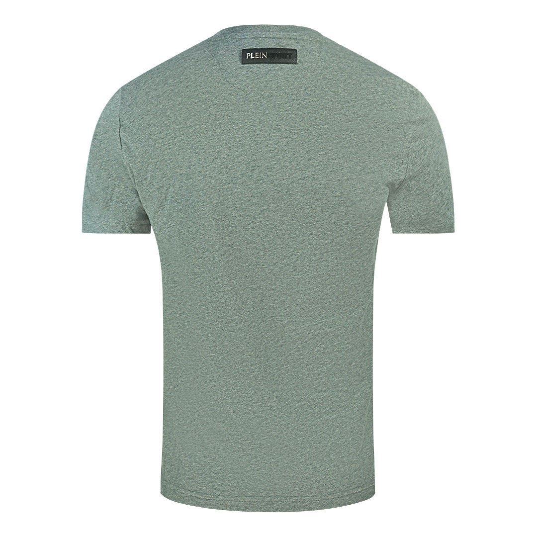Plein Sport Tiger Side Logo Grey T Shirt