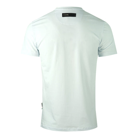 Plein Sport Large Stencil Tiger Logo White T Shirt