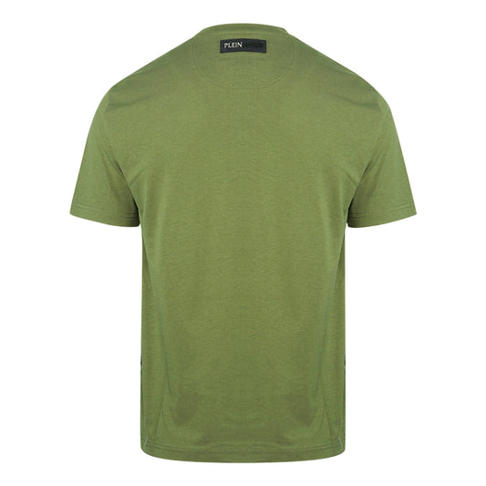 Plein Sport Tiger Head Logo Green T Shirt
