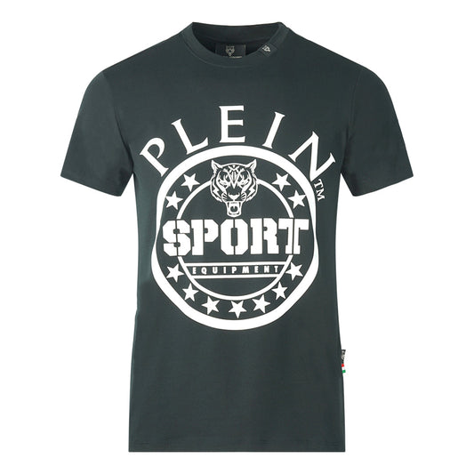 Plein Sport Large Circle Logo Black T-Shirt - Nova Clothing
