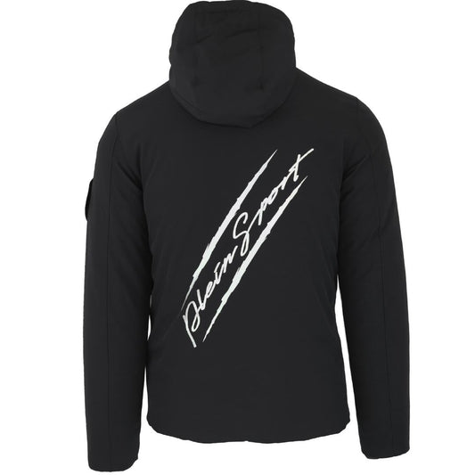 Philipp Plein Sport Padded Signature Logo Black Jacket